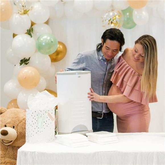 Dékor Classic Diaper Pail Gift Set – White- Dékor Refills - Picture 4 of 6